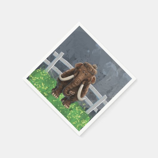 Cute Mastodon Servet (Hoek)