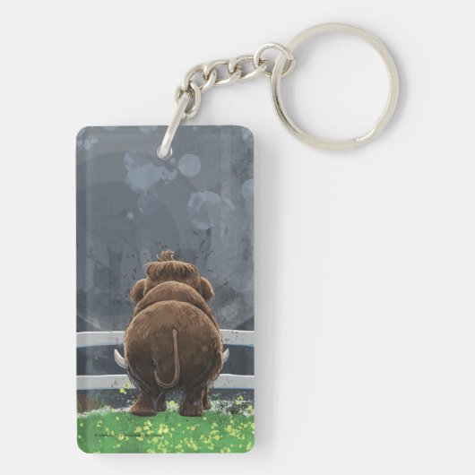 Cute Mastodon Sleutelhanger (achterkant)