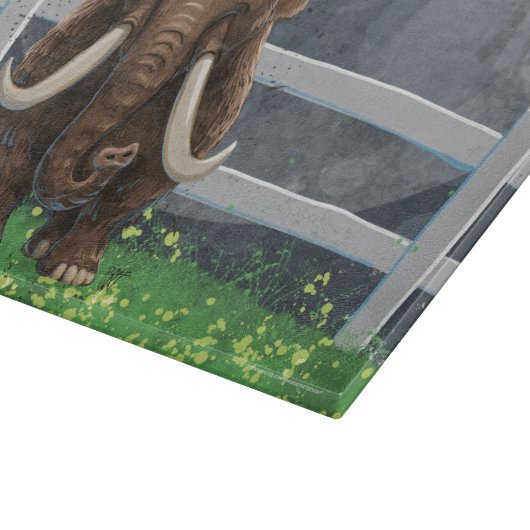 Cute Mastodon Snijplank (Hoek)