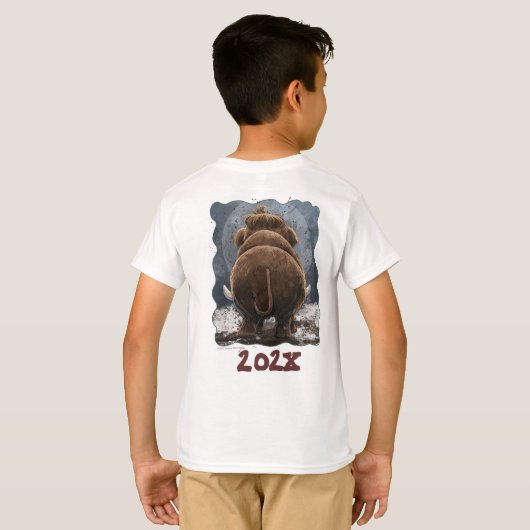 Cute Mastodon T-shirt (Achterkant volledig)