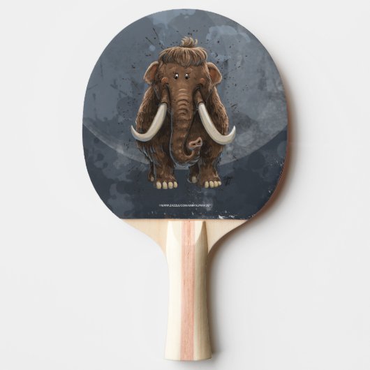 Cute Mastodon Tafeltennisbatje (Voorkant)