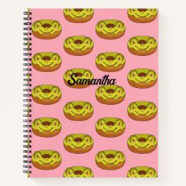 Cute Matcha Frog Donut Notitieboek