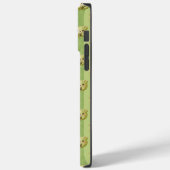 Cute Matcha Groene Teddybeer en Streep Case-Mate iPhone Case (Achterkant / Links)