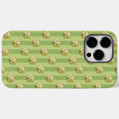 Cute Matcha Groene Teddybeer en Streep Case-Mate iPhone Case (Achterkant (horizontaal))
