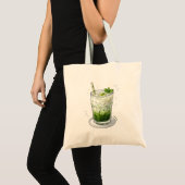 Cute Matcha Latte Boodschappentas Tote Bag (Voorkant (product))