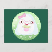 Cute Matcha Latte Ghost Briefkaart (Voorkant)