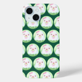 Cute Matcha Latte Ghost iPhone 15 Case