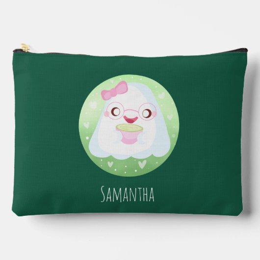Cute Matcha Latte Ghost Etui (Voorkant)