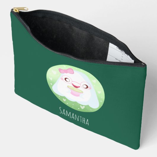 Cute Matcha Latte Ghost Etui (Open)