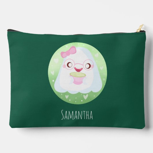 Cute Matcha Latte Ghost Etui (Achterkant)