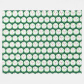 Cute Matcha Latte Ghost Fleece Deken (Voorkant (Horizontaal))