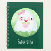 Cute Matcha Latte Ghost Planner (Voorkant)
