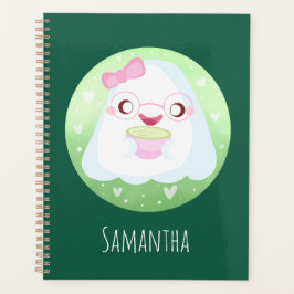 Cute Matcha Latte Ghost Planner
