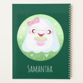 Cute Matcha Latte Ghost Planner (Achterkant)