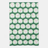 Cute Matcha Latte Ghost Theedoek (Verticaal)