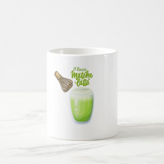 Cute matcha latte mug koffiemok (Center)
