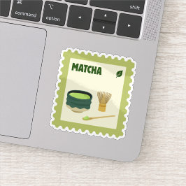 Cute Matcha Stamp Sticker