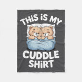 Cute Matching Bear This Is My Cuddle  Fleece Deken (Voorkant)