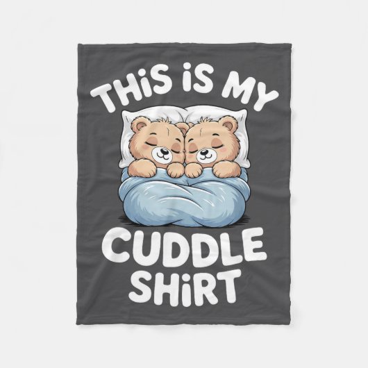 Cute Matching Bear This Is My Cuddle  Fleece Deken (Voorkant)