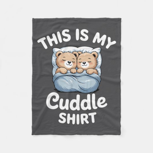 Cute Matching Bear This Is My Cuddle  Fleece Deken (Voorkant)