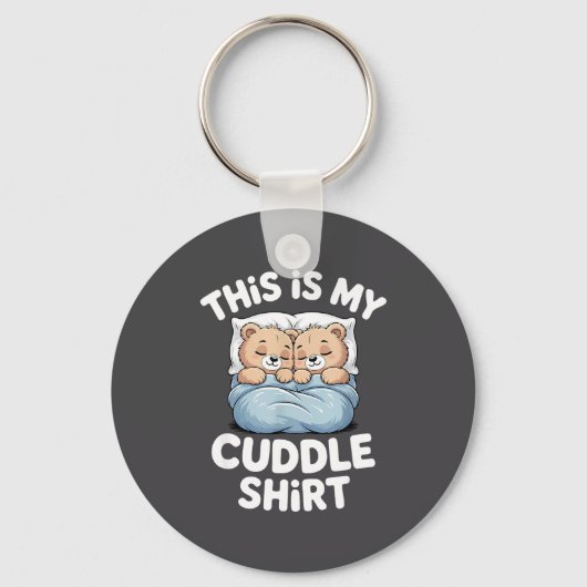 Cute Matching Bear This Is My Cuddle Sleutelhanger (Voorkant)