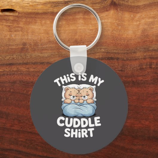 Cute Matching Bear This Is My Cuddle  Sleutelhanger (Voorkant)