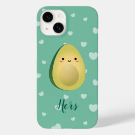 Cute Matching Couple Avocados Funny zorgt ervoor d Case-Mate iPhone 14 Hoesje