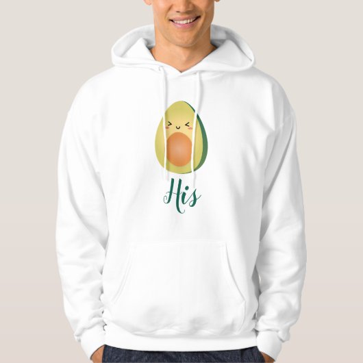 Cute Matching Couple Avocados Funny zorgt ervoor d Hoodie (Voorkant)