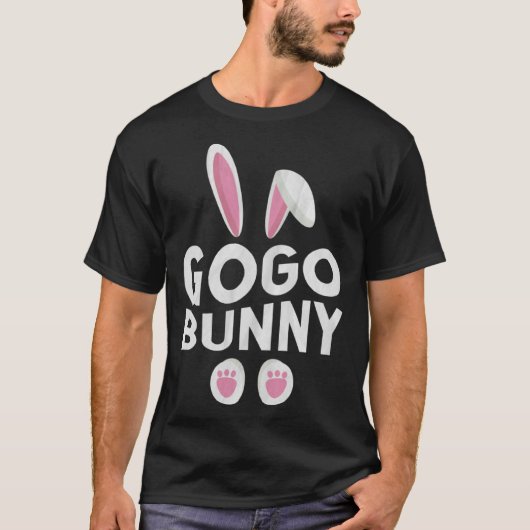 Cute Matching Family Easter Day Gogo Bunny T-shirt (Voorkant)