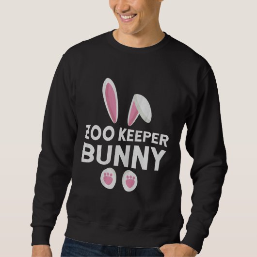 Cute Matching Family Easter Day  Zoo Keeper Bunny Trui (Voorkant)