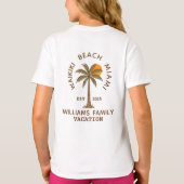 Cute Matching Family Reunion Summer Vacation  T-shirt (Achterkant)