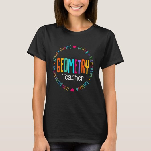 Cute Math Coach Teacher Mathematical Geometry Teac T-shirt (Voorkant)