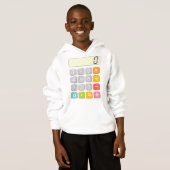 Cute Maths Calculator Hoodie for Kids School (Voorkant volledig)