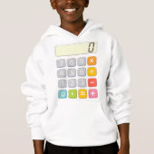 Cute Maths Calculator Hoodie for Kids School (Voorkant)
