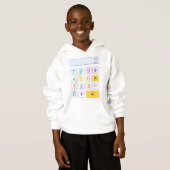 Cute Maths Calculator Hoodie for Kids School (Voorkant volledig)