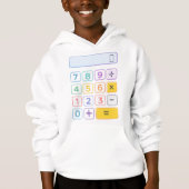 Cute Maths Calculator Hoodie for Kids School (Voorkant)