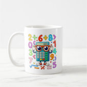 Cute Maths Calculator Numbers Mug for Kids Koffiemok (Links)