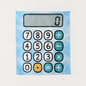 Cute Maths Calculator Poster for Kids Wandkleed (Voorkant)