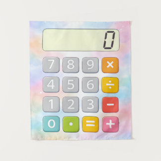 Cute Maths Calculator Poster for Kids Wandkleed