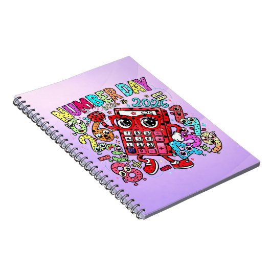 Cute Maths Number Day Notebook for Primary School Notitieboek (Rechterzijde)
