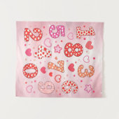 Cute Maths Numbers Hearts Poster for Kids Wandkleed (Voorkant (horizontaal))