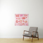 Cute Maths Numbers Hearts Poster for Kids Wandkleed (In Situ (horizontaal))