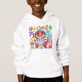Cute Maths Numbers Hoodie voor Kinderen School (Voorkant)