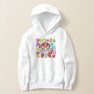 Cute Maths Numbers Hoodie voor Kinderen School