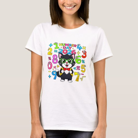 Cute Maths Numbers Panda Cartoon T Shirt KidsUK!!! (Voorkant)