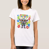 Cute Maths Numbers Robot Calculator T Shirt Kids!! (Voorkant)