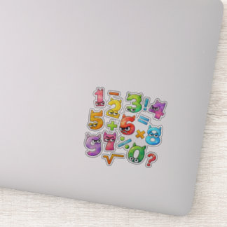 Cute Maths Numbers Sticker for Kids Learning UK