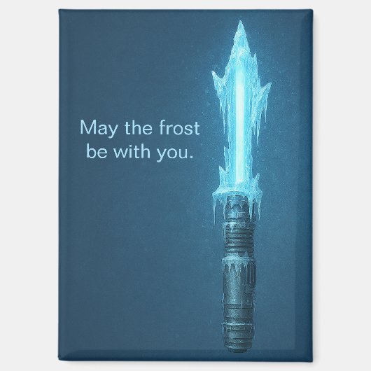 Cute May the Frost Be With You Refrigerator Magneet (Voorkant)