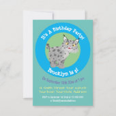 Cute mean bobcat lynx cartoon Calls Kaart (Voorkant)