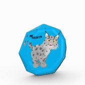 Cute mean bobcat lynx cartoon fotoblokken (Links)